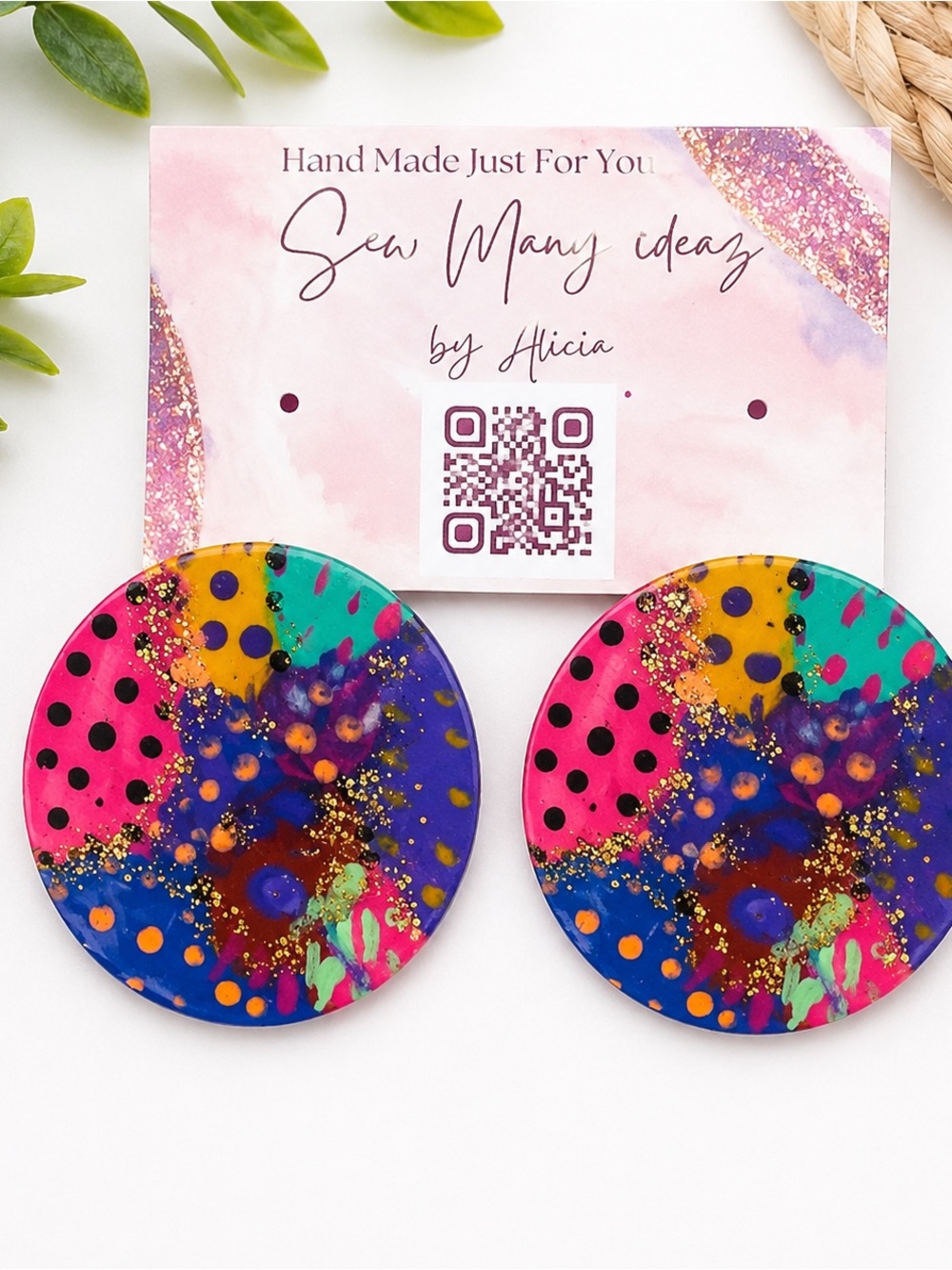 Colorful Abstract Earrings